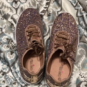 Glitter sneakers size 10